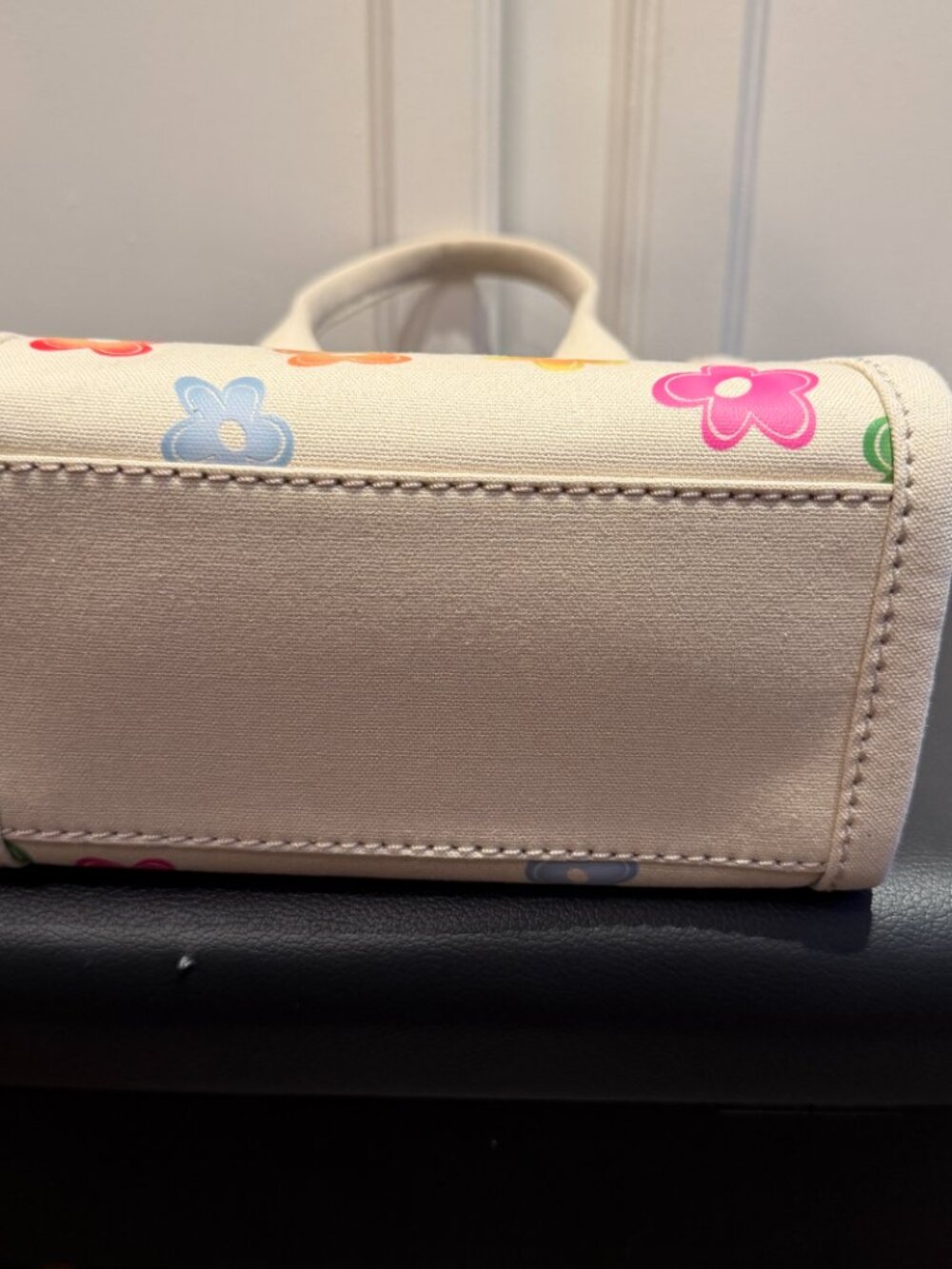NWT Marc Jacobs Flower Print Canvas Small Standard Supply Tote Bag - Picture 10 of 10